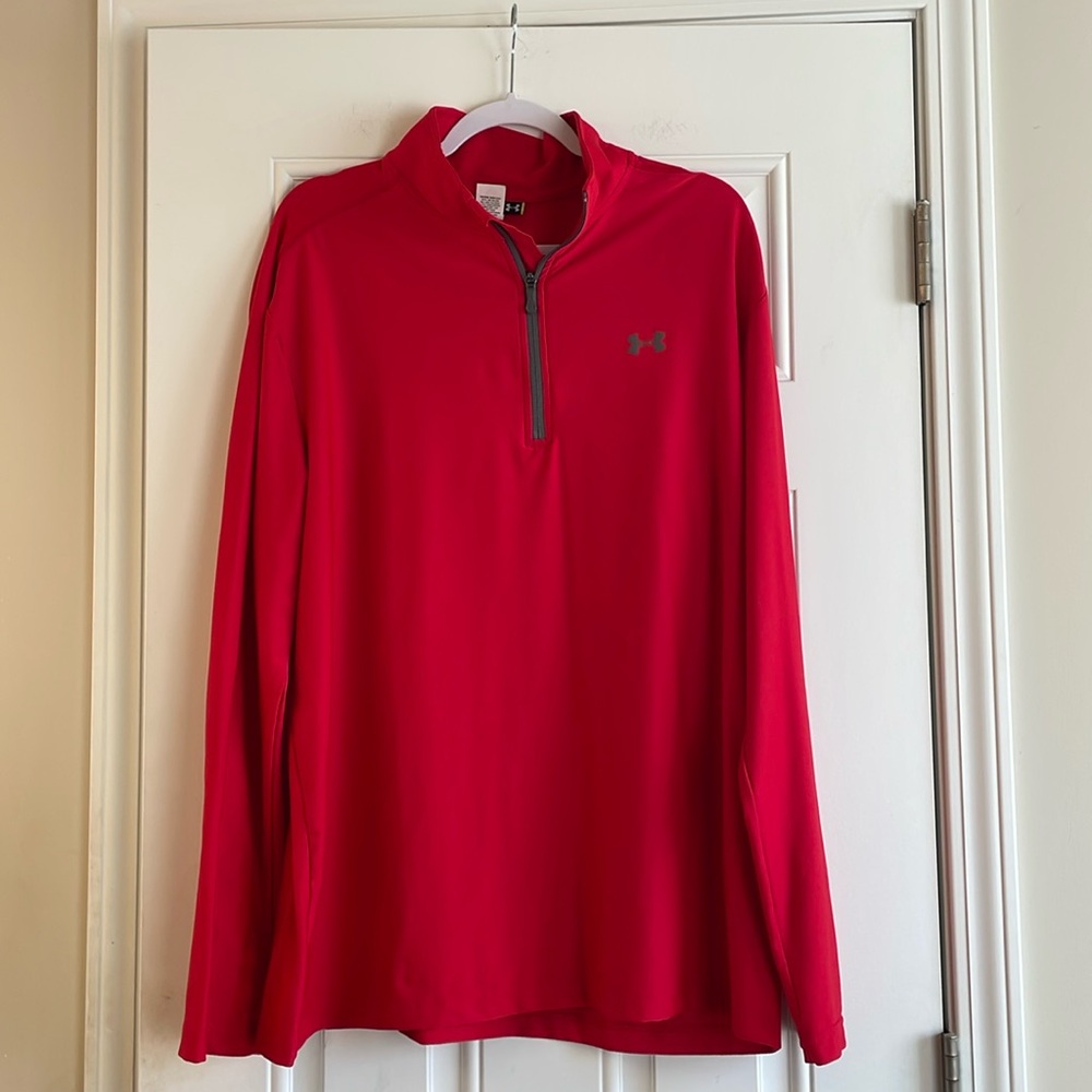 NWOT Men’s Under Armour Red Pullover Sz XL